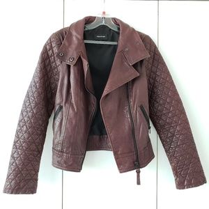 Mackage Genuine Fine Lambskin Biker Jacket